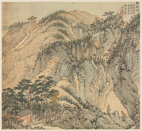Huanglong Cave (Yellow Dragon Cave) by Song Xu, painting, 1583-1593