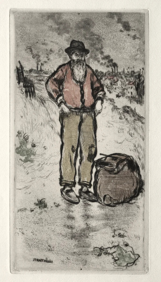 The Rag Picker by Jean-François Raffaëlli, print, 1911