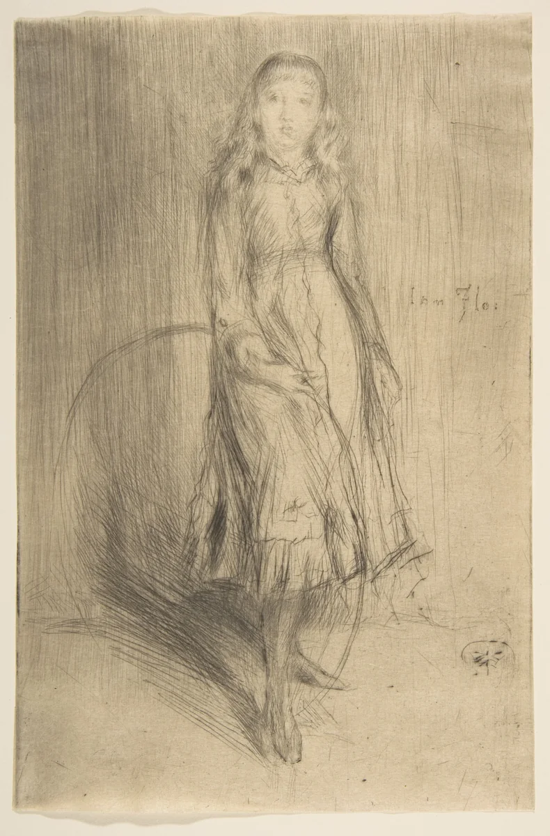 Florence Leyland by James McNeill Whistler, print, 1873