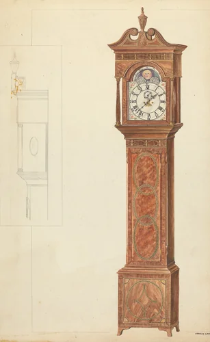 Grandfather's Clock by Francis Law Durand, index of american design, 1930-1940