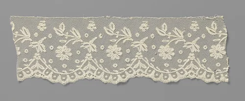 Strook kloskant met gegodroneerde schulpen by anonymous, other, 1875-1899