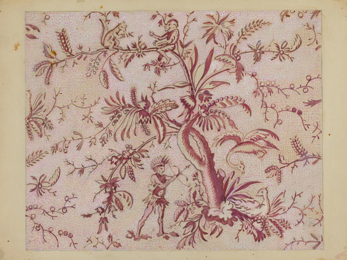 Block Print by George Loughridge, index of american design, 1936