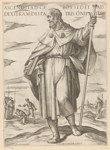 De heilige Jakobus de Meerdere by Unknown, print, 1565-1630