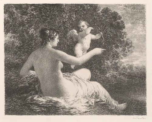 Venus and Cupid by Henri Fantin-Latour, print, 1896