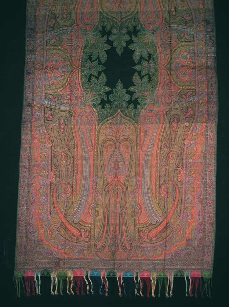 Shawl by Clabburn, Sons and Crisp, textile, 1860-1869
