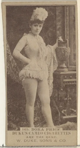 Card Number 165, Dora Price, from the Actors and Actresses series (N145-5) issued by Duke Sons & Co. to promote Cameo Cigarettes by W. Duke, Sons & Co., photograph, 1880-1889