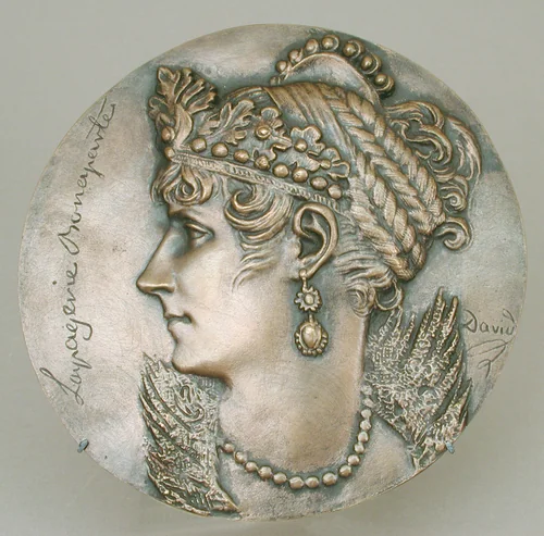 Josephine Bonaparte (née Tascher de la Pagerie), first wife of Napoleon I by Pierre-Jean David d'Angers, metalwork, 1800-1899