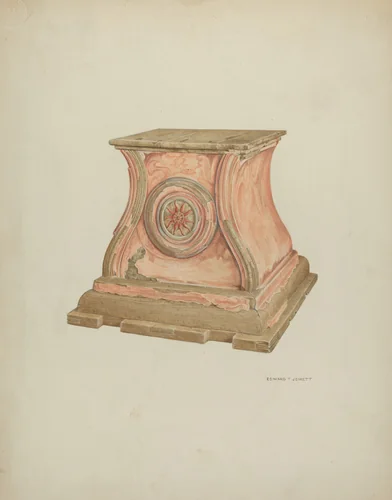 Stand for Baptismal Font by Edward Jewett, index of american design, 1937