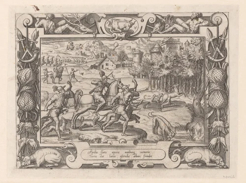April by Etienne Delaune, print, 1566
