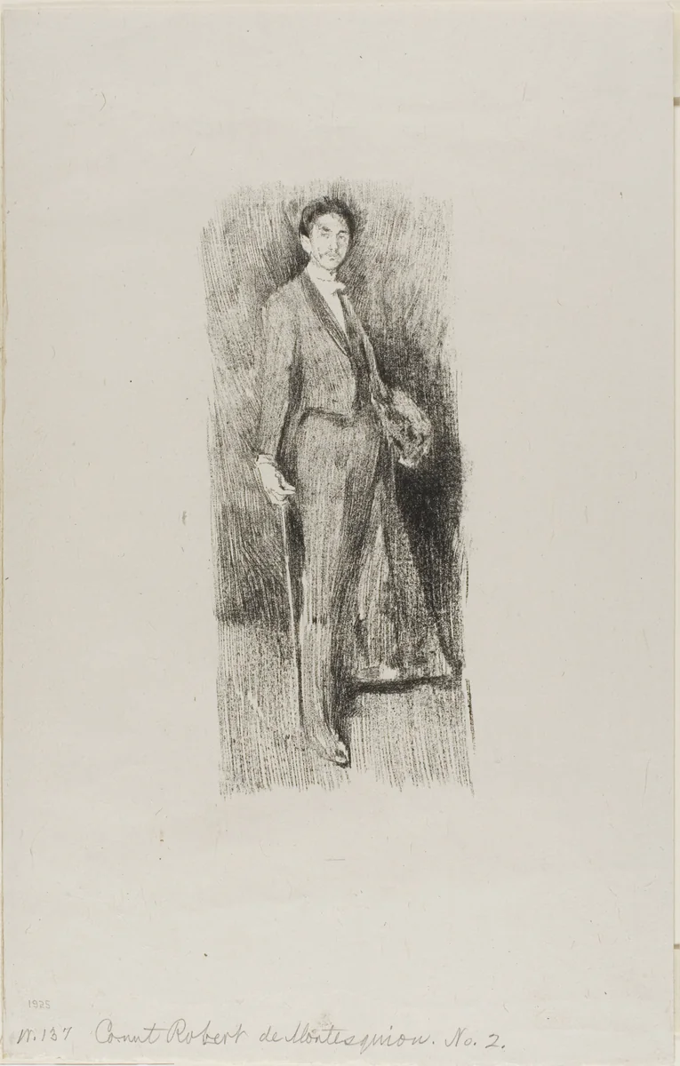 Count Robert de Montesquiou by Beatrix Godwin Whistler, print, 1894