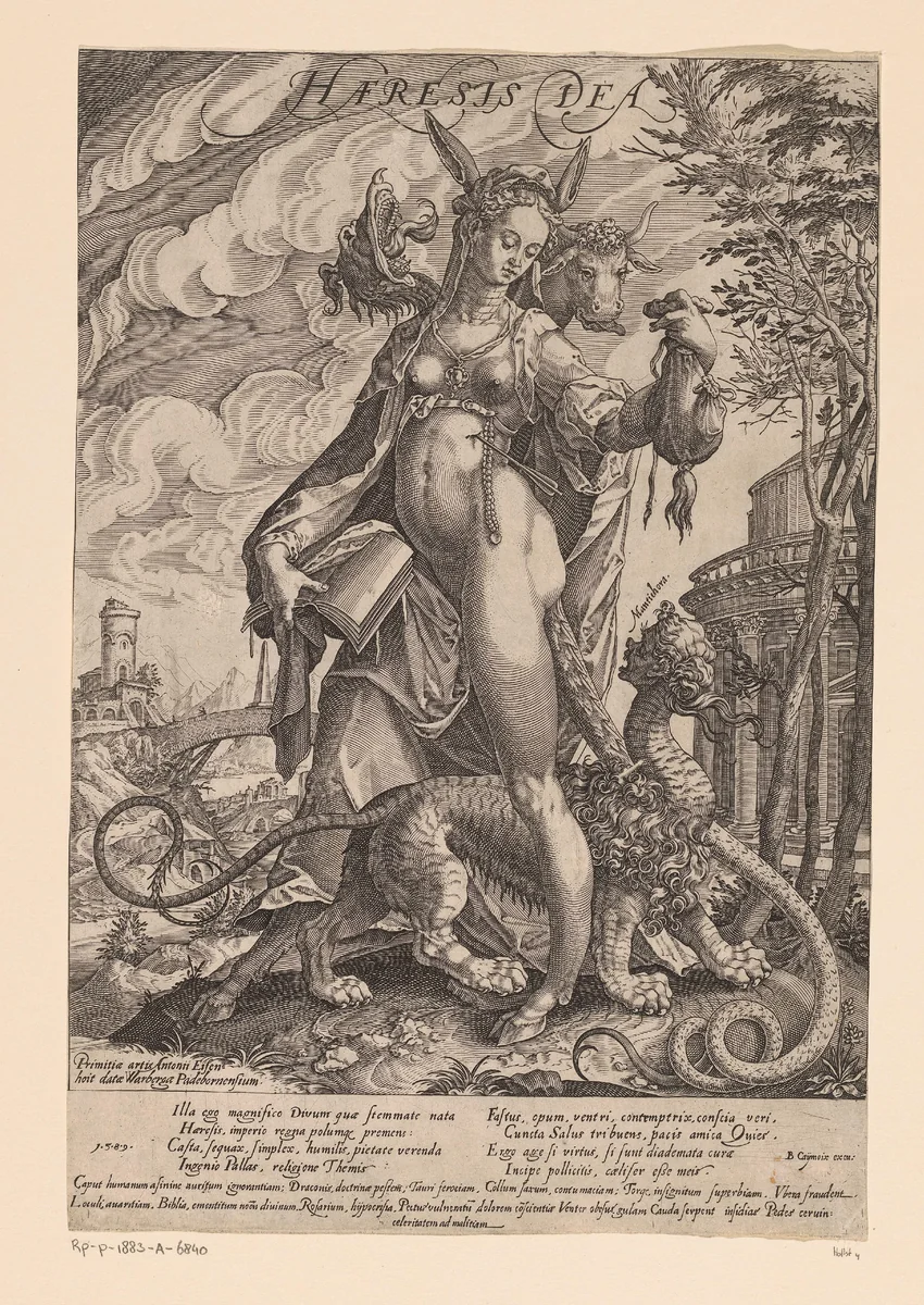 Ketterij by Unknown, print, 1589