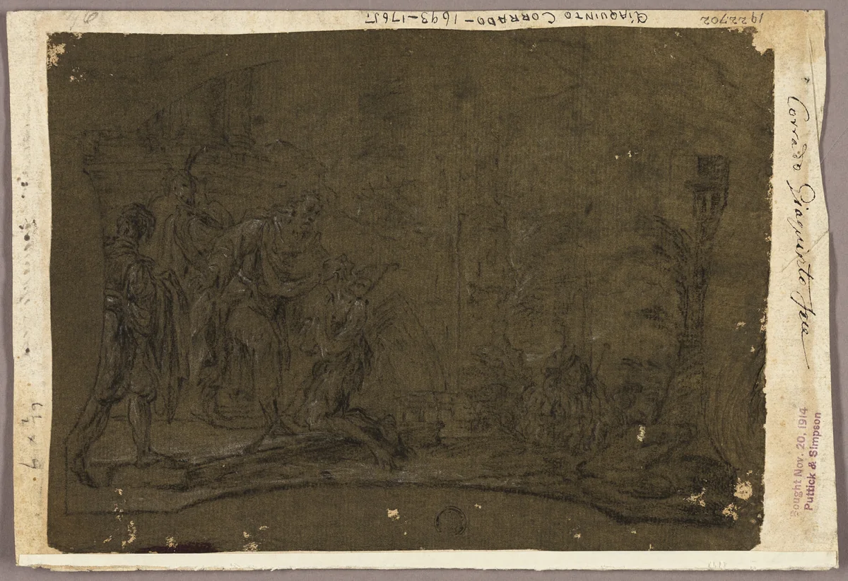 Diana and Nymphs by Alessandro Magnasco
Francesco Monti
Corrado Giaquinto, drawing, 1677-1749