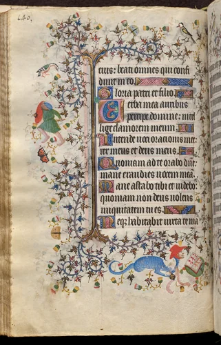 Hours of Charles the Noble, King of Navarre (1361-1425): fol. 70v, Text by Master of the Brussels Initials and Associates, book, 1400-1410