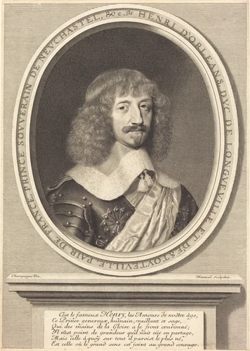 Henri II d'Orléans, Duc de Longueville by Robert Nanteuil
Philippe de Champaigne, print, 1655