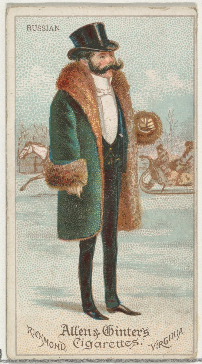 Russian, from World's Dudes series (N31) for Allen & Ginter Cigarettes by Allen & Ginter, print, 1888