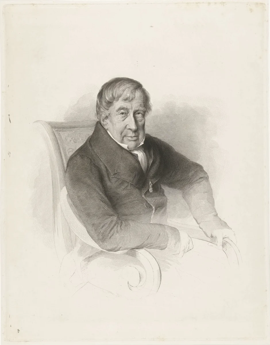 Portret van de arts Herman Haakman by Henricus Wilhelmus Couwenberg, print, 1829-1840