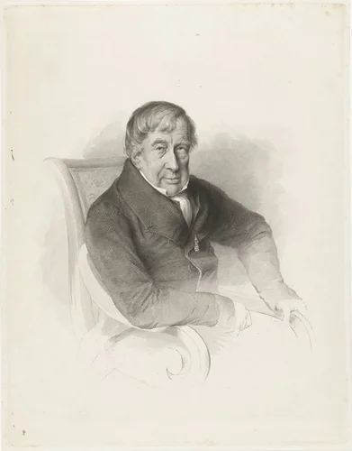 Portret van de arts Herman Haakman by Henricus Wilhelmus Couwenberg, print, 1829-1840