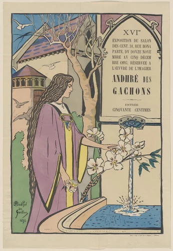 XVIe Exposition du Salon des Cent by André Des Gachons, design, 1895