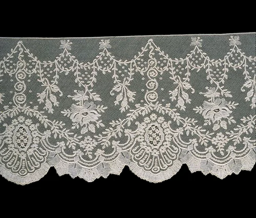 Flounce by anonymous, textile, 1875-1900