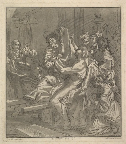 The Miracle of Naim by Adam von Bartsch, print, 1786
