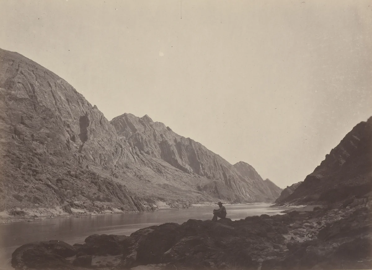 Iceberg Canyon, Colorado River, Looking Above by Timothy O'Sullivan, photograph, 1871