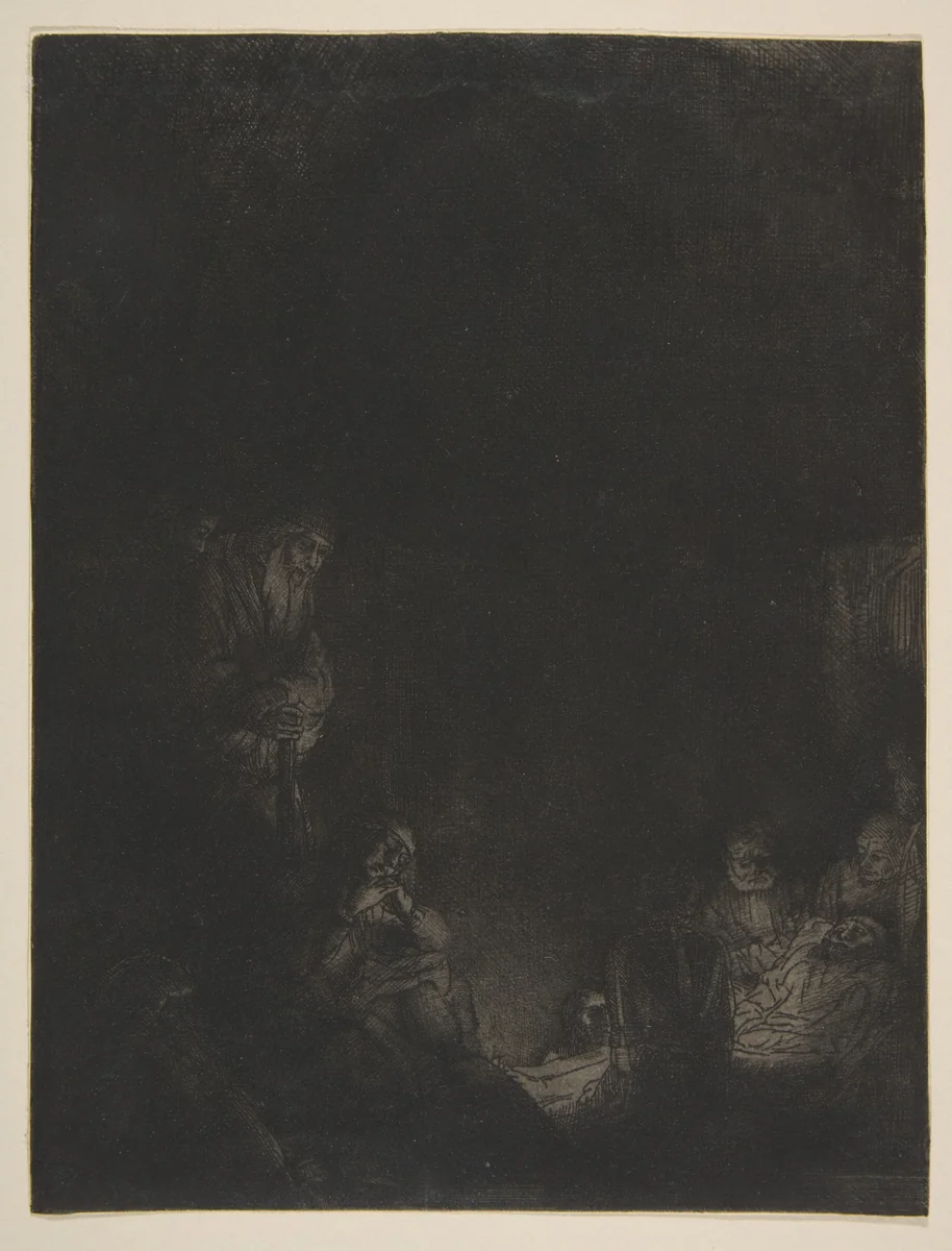 The Entombment by Rembrandt van Rijn, print, 1649-1659