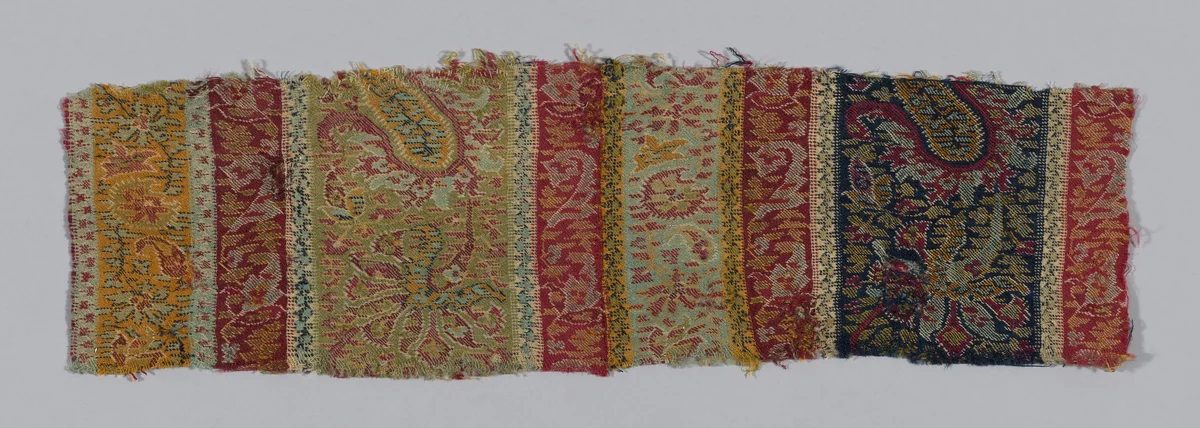 Fragment (From a shawl) by Iran, textile, 1800-1850