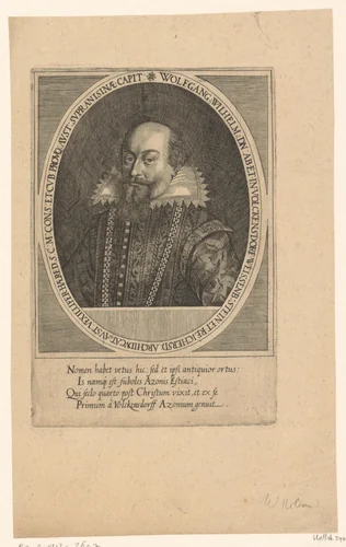 Portret van Wolfgang Wilhelm von Volckensdorf by Wolfgang Kilian, print, 1591-1662