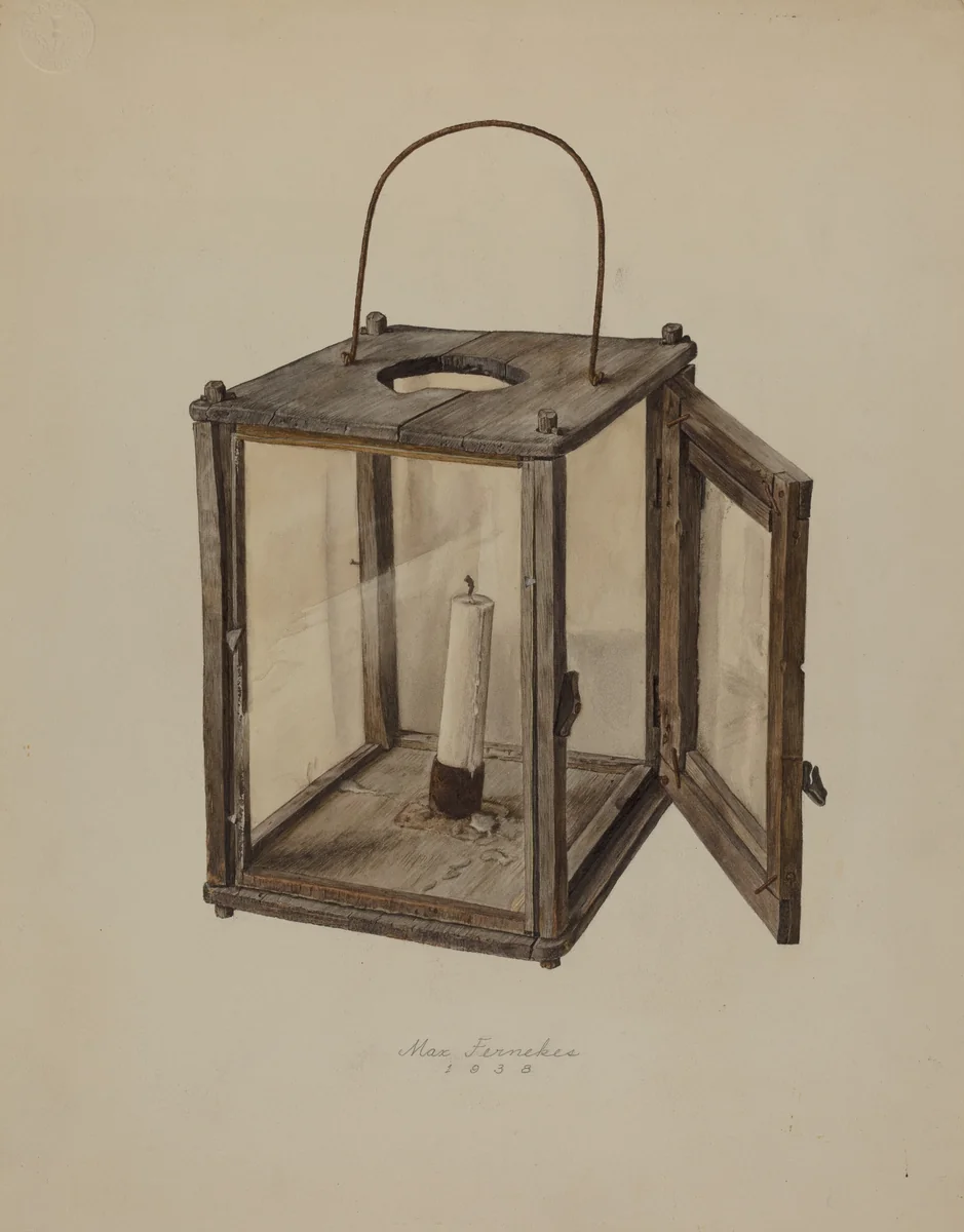 Candle Lantern by Max Fernekes, index of american design, 1938