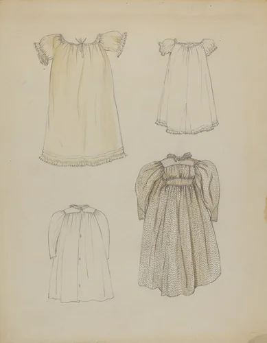 Doll's Dress and Shift by Rosalia Lane, index of american design, 1935-1942