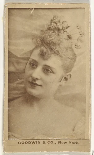 From the Actors and Actresses series (N171) for Old Judge, Gypsy Queen, and Temple Bar Cigarettes by Goodwin & Company, photograph, 1886-1890