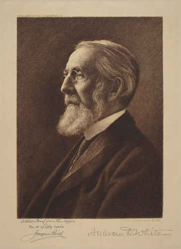 Andrew D. White by Jacques Reich, print, 1852-1923