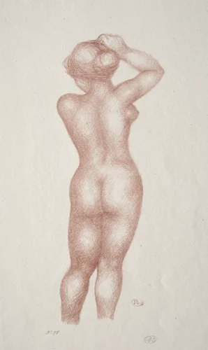Nude by Aristide Maillol, print, 1900-1944