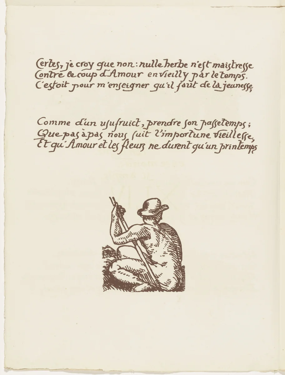 Tailpiece (folio 108 verso) from Les Amours (The Loves) by Émile Bernard, illustrated book, 1915