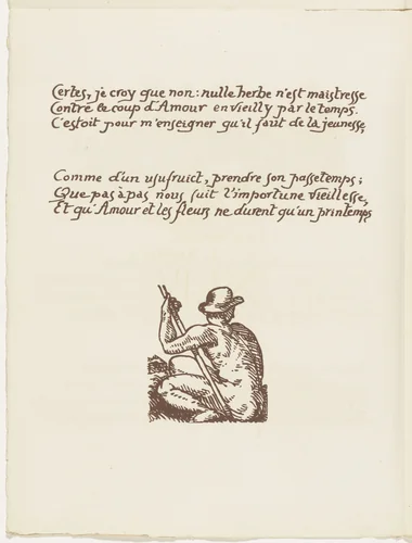 Tailpiece (folio 108 verso) from Les Amours (The Loves) by Émile Bernard, illustrated book, 1915