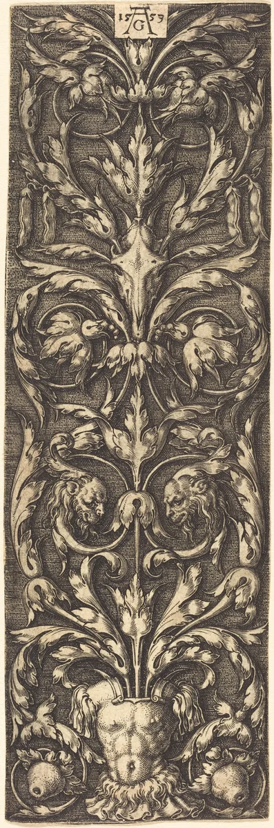 Ornament by Heinrich Aldegrever, print, 1553