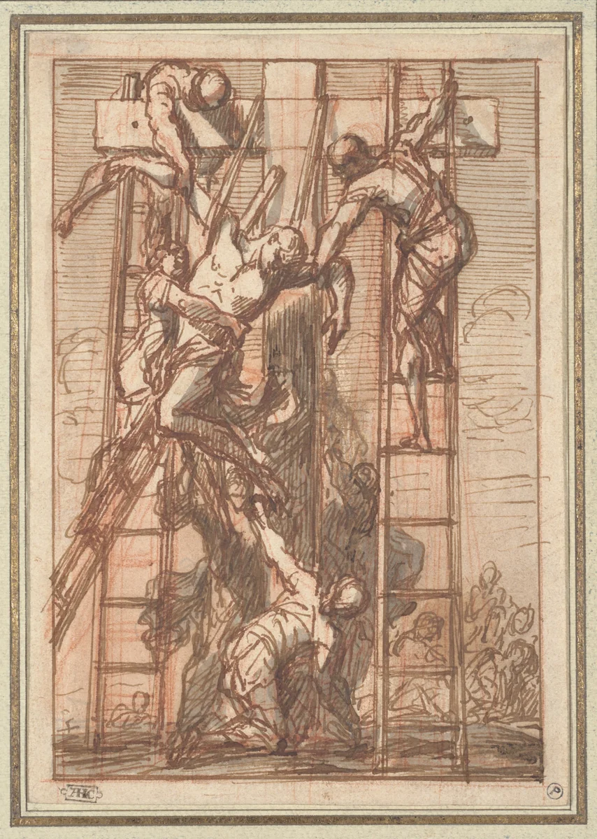 The Deposition by Thomas Blanchet, drawing, 1670