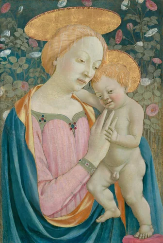 Madonna and Child by Domenico Veneziano, painting, 1445-1450
