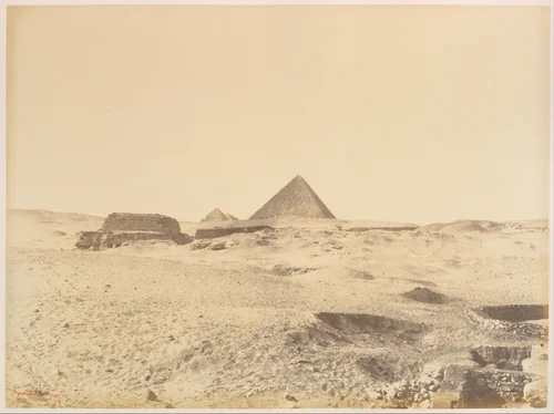 Pyramides de Gizèh by Gustave Le Gray, photograph, 1865-1869