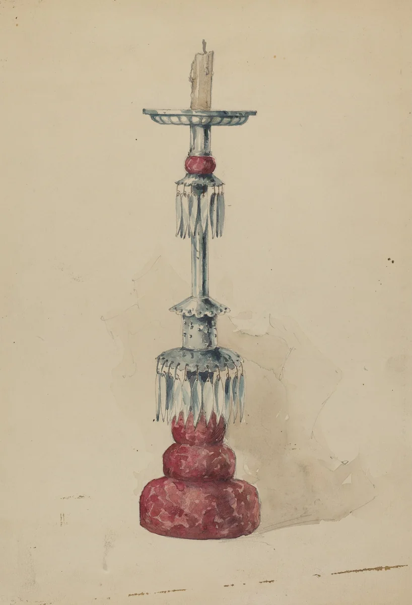 Candlestick by Geoffrey Holt, index of american design, 1936
