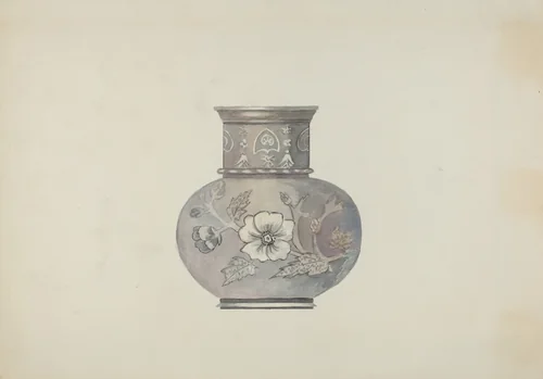 Pewter Spoon Holder by Beulah Bradleigh, index of american design, 1937