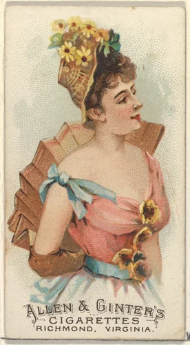 Plate 31, from the Fans of the Period series (N7) for Allen & Ginter Cigarettes Brands by Allen & Ginter, print, 1889