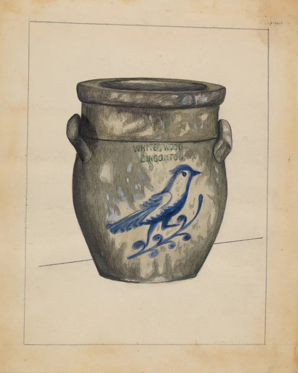 Jar by Jules Lefevere, index of american design, 1936