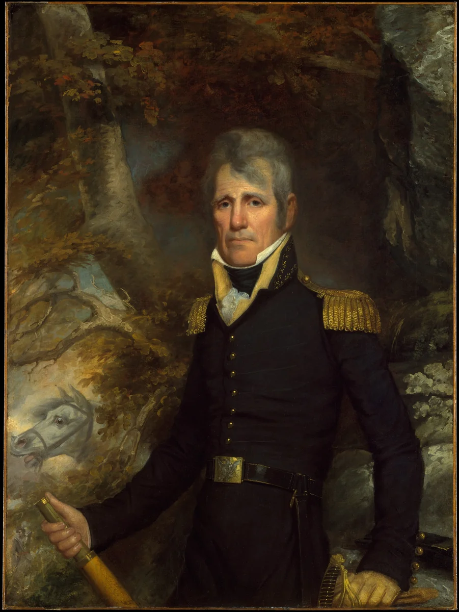 General Andrew Jackson by John Wesley Jarvis, artwork, 1816-1819