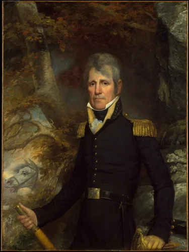 General Andrew Jackson by John Wesley Jarvis, artwork, 1816-1819