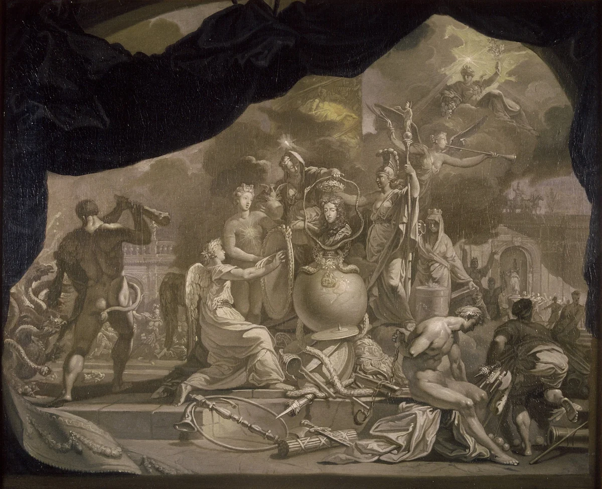 The Glorification of Stadholder-King William III (1650-1702) by Gerard de Lairesse, painting