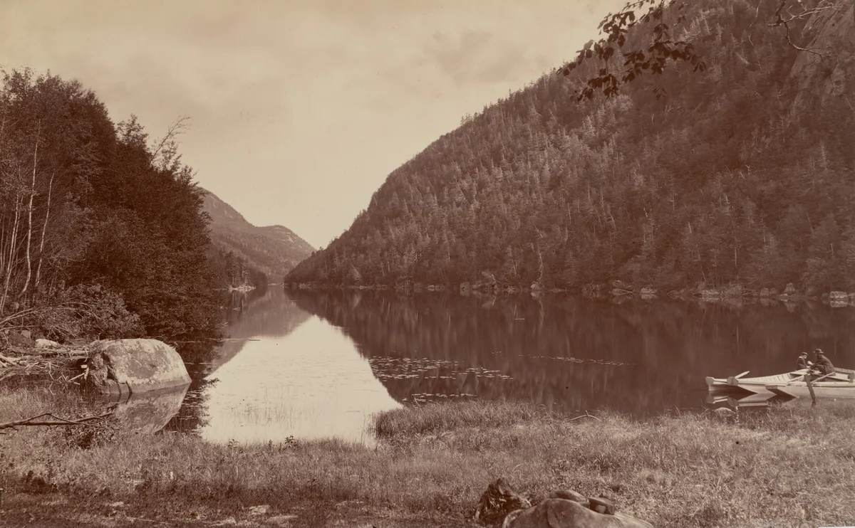 Cascade Lake, Adirondacks by Seneca Ray Stoddard, photograph, 1883-1893