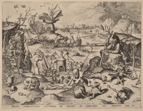 The Temptation of Saint Anthony by Johannes van Doetechum
Lucas van Doetechum
Hieronymus Bosch
Hieronymus Cock, print, 1561