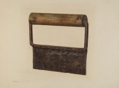 Chopping Knife by Simon Clever, index of american design, 1941