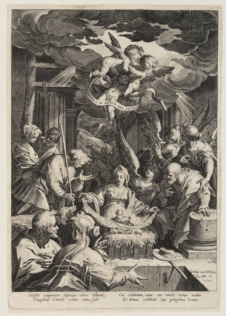 The Nativity by Aegidius Sadeler II, print, 1588